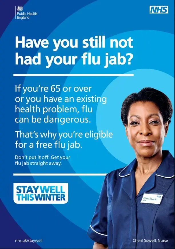Flu jab poster